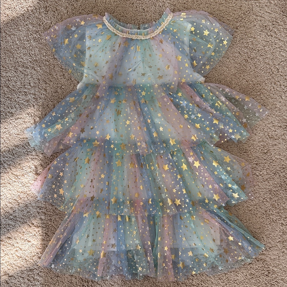 Lola and the Boys Starry Layered Tulle Dress